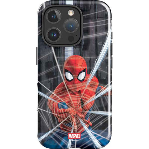 Marvel Spiderman Web Throw iPhone 16 Pro Max Impact Case
